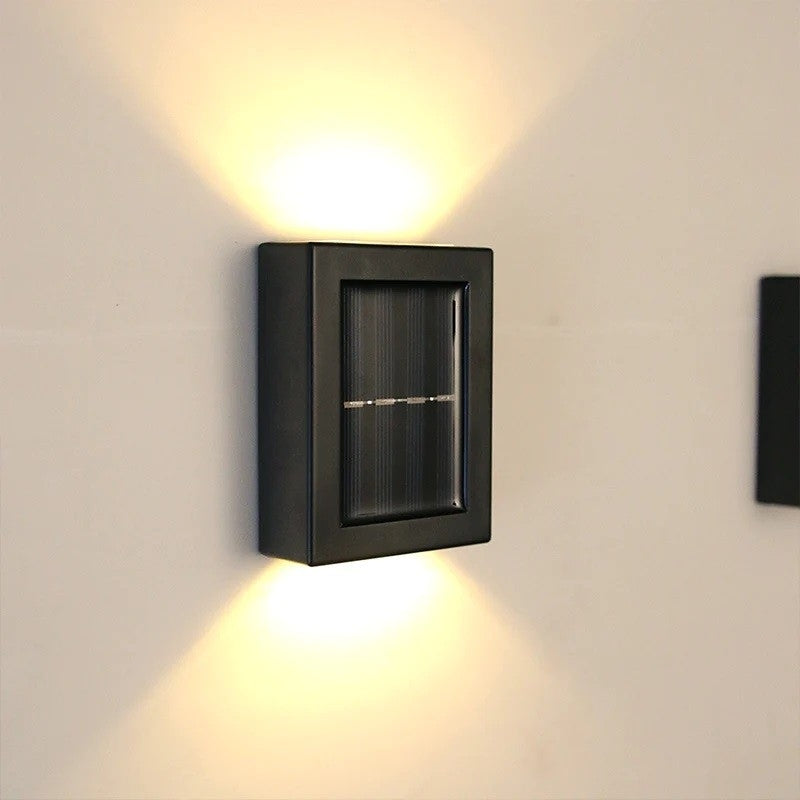 SET 2 LAMPI SOLARE DE EXTERIOR, LED CU ILUMINARE DUBLA