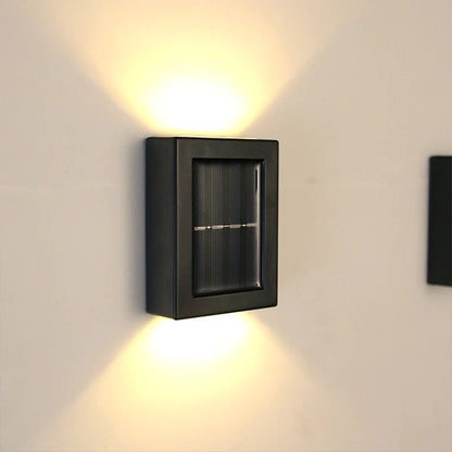 SET 2 LAMPI SOLARE DE EXTERIOR, LED CU ILUMINARE DUBLA