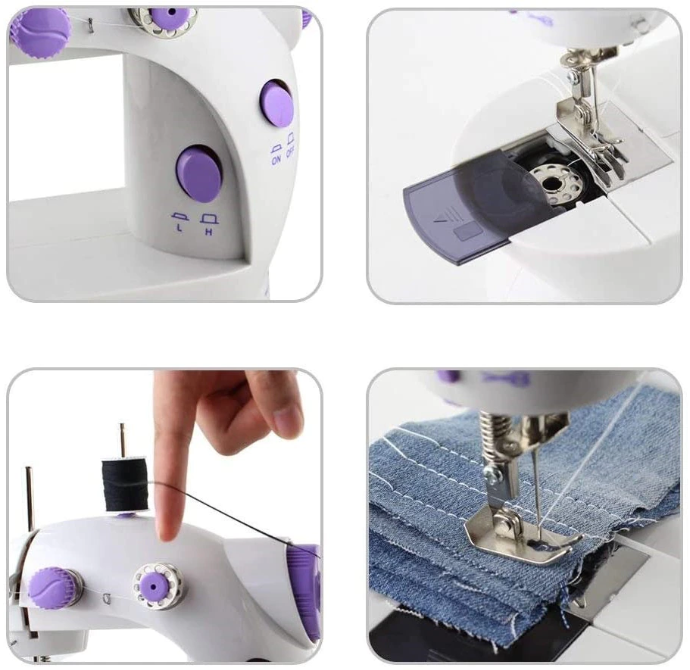 Masina de cusut electrica cu pedala Mini Sewing Machine SM-202A