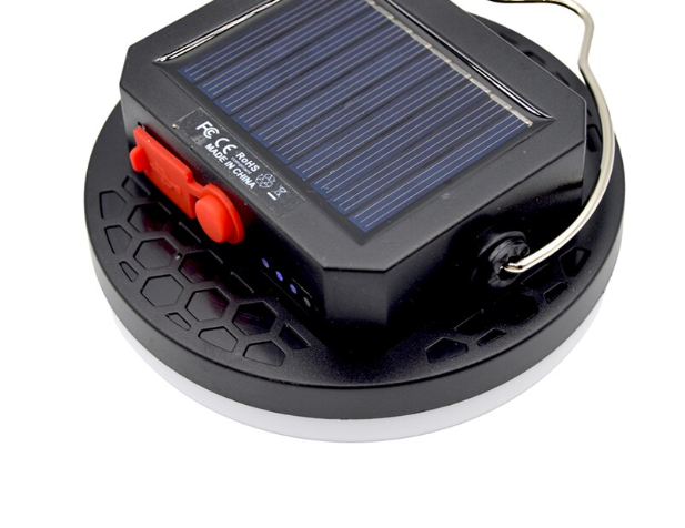 Lampa solara mini Q LED10 putere 10W cu 3 moduri iluminare si agatatoare