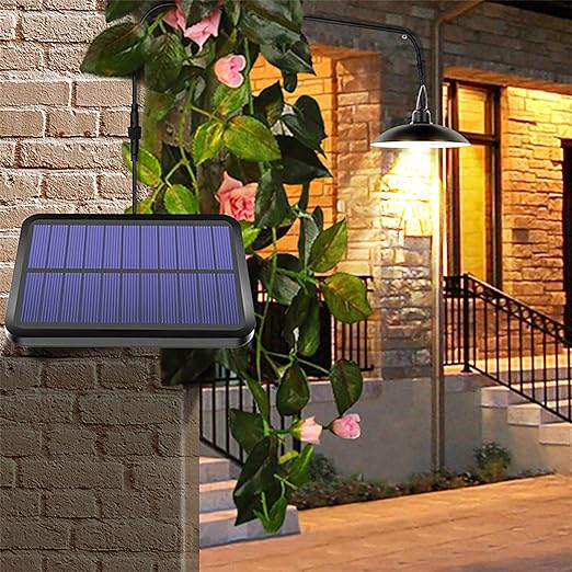 LAMPA SOLARA 16 LED-URI CU ABAJUR