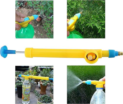 SET 2X Pompe manuale de pulverizare adaptabile pentru sticle pet, duza reglabila si furtun, 28 cm