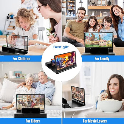 Lupa magnifiere ecran pentru telefon sau tableta cu amplificator audio si bluetooth cu difuzor incorporat