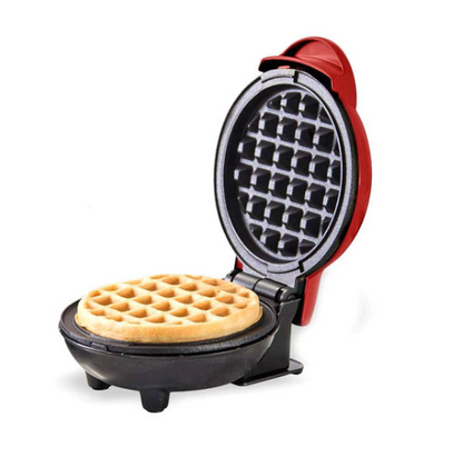 Mini aparat electric pentu Waffe, 350W, rosu, Doty