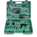 Trusa de gradinarit completa servieta platic VERDE 10 piese MX992