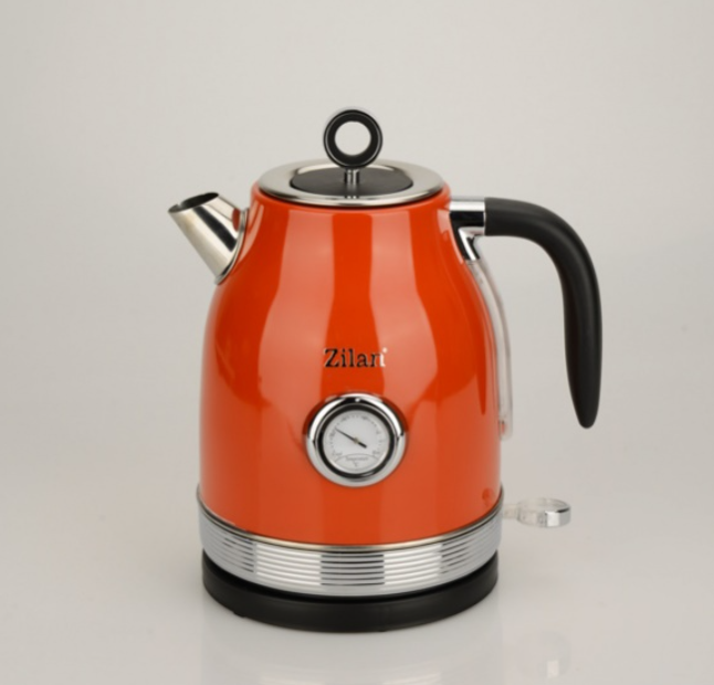 Fierbator RETRO Zilan ZLN7033 Rosu, Capacitate 1.7 Litri, Putere 2200W, Rotire 360