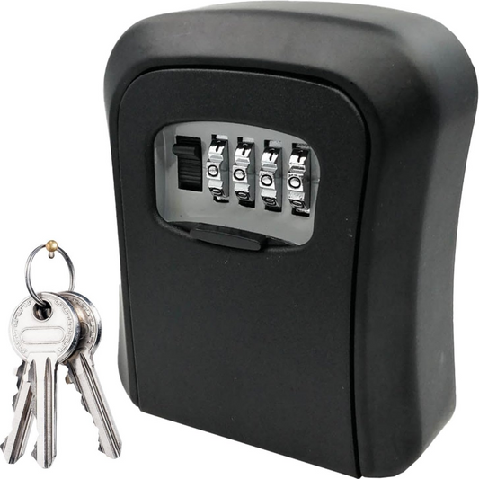 Seif Mic KS405 pentru chei cu Combinatie si Montaj pe perete Negru