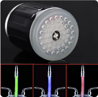 Cap de robinet cu LED si senzor de temperatura