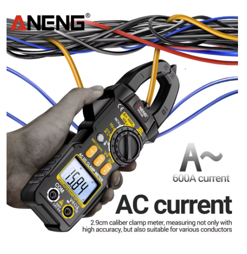 Clampermetru Cleste ampermetric digital pentru masurare tensiune intensitate rezistenta diode si continuite in circuit