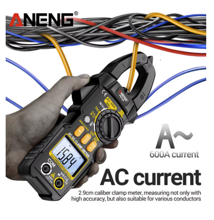 Clampermetru Cleste ampermetric digital pentru masurare tensiune intensitate rezistenta diode si continuite in circuit