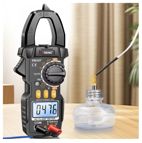 Clampermetru Cleste ampermetric digital pentru masurare tensiune intensitate rezistenta diode si continuite in circuit