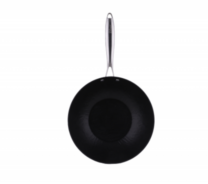 Tigaie Wok Zilan ZLN0934, Diametru 28 cm, 7 straturi de material, Maner nituit, Compatibil cuptor si masina de spalat vase