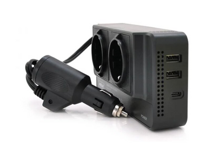 Invertor curent auto 300W 12V/220V USB Q-CC8200