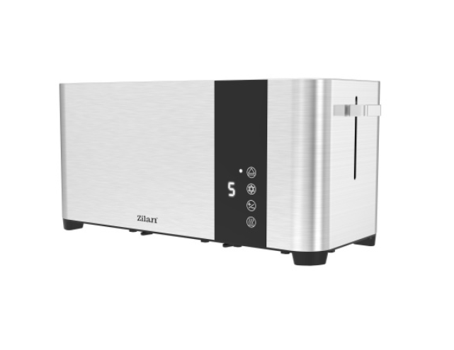 Prajitor de paine Zilan ZLN6234 Argintiun, ecran digital si tactil, putere 1400W, inox