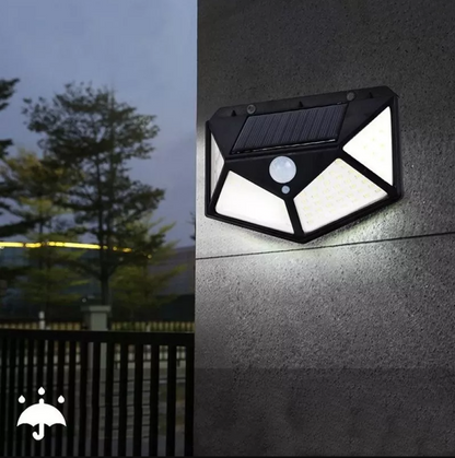 Set 3 Lampi ULTRA 100 LED Solare cu senzor de miscare si lumina 3 moduri ILUMINARE
