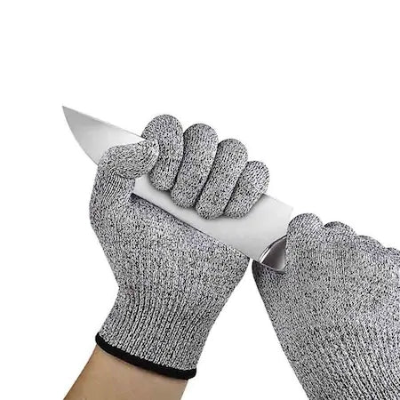 Manusi protectie anti-taiere, spandex, fibra de sticla, nivel anti-taiere 5, unisex, marime universala
