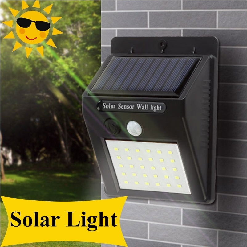 Set 4buc Lampă Solară LED cu senzor miscare si lumina