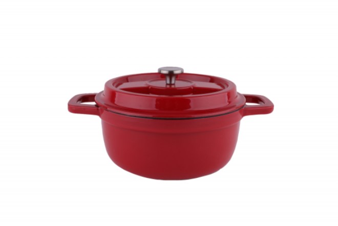 Oala Zilan ZLN0941, Din fier turnat sub presiune puternica, 2.6L, Diametru 22 cm, Inaltime 10 cm, Compatibila cuptor si masina de spalat vase
