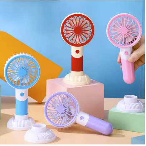 Mini ventilator de mână portabil, cu viteze reglabile, reîncărcabil