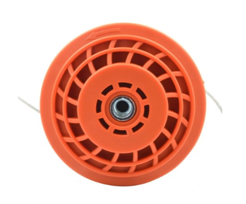 Cap motocoasa buton metal gri+portocaliu MX144