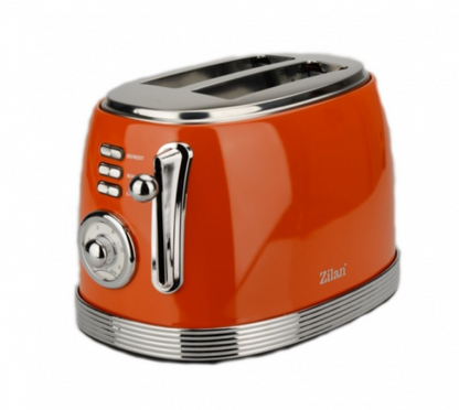 Prajitor RETRO Zilan ZLN7040 Rosu, 6 trepte de prajire, indicator luminos pentru semnalizare