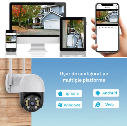 Camera de supraveghere rotativa Q S4 MAX Full HD 8K