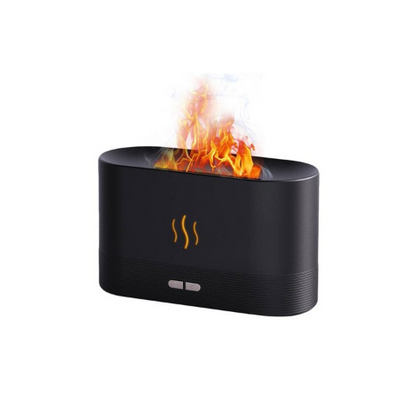 Difuzor aromaterapie si umidificator ultrasonic El Fuego, cu efect de flacara