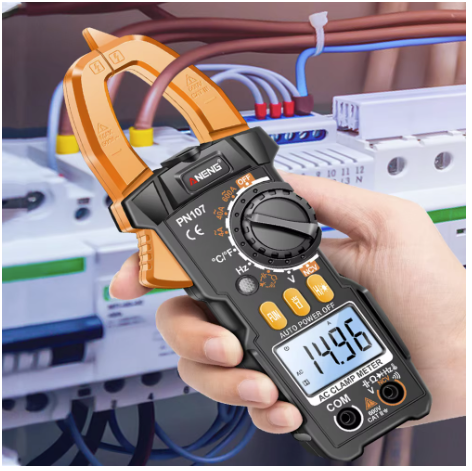 Clampermetru Cleste ampermetric digital pentru masurare tensiune intensitate rezistenta diode si continuite in circuit