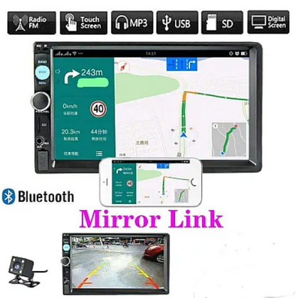 Mp5 player auto 7012B 2DIN TouchScreen 7", Bluetooth, USB, AUX, CAMERA Mansalier