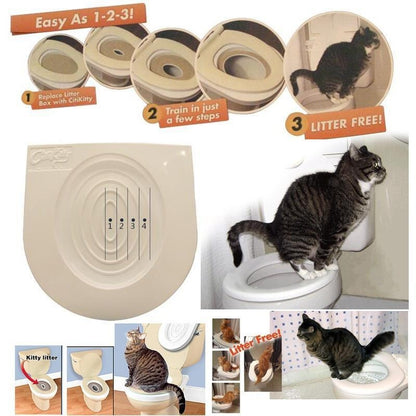KIT PENTRU EDUCAREA PISICILOR LA TOALETA