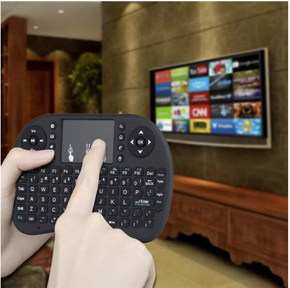 Tastatura Mini Wireless Q K07 cu Touchpad 2.4 GHz Iluminare RGB 7 Culori