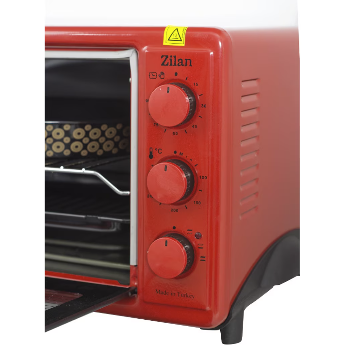 Cuptor electric ZILAN BIG TRAY ZLN-5648,ROSU putere 1800W, 40L, timer 90 min, temperatura maxima 230 grade