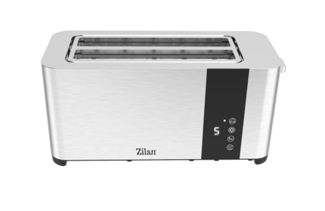 Prajitor de paine Zilan ZLN6234 Argintiun, ecran digital si tactil, putere 1400W, inox