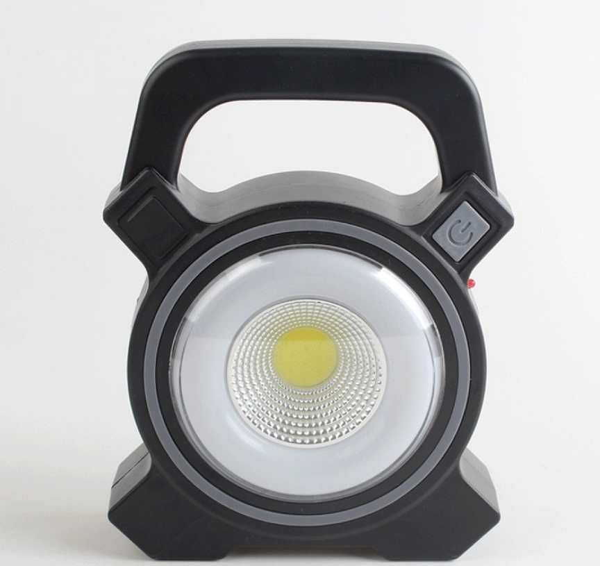 Lanterna cu incarcare solara cu maner LED COB, USB, 300 lumeni