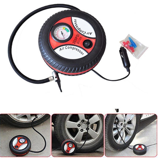 Compresor aer auto In forma de anvelopa ,12V, 260PSI, 20L/Minut