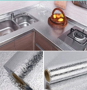 Folie de aluminiu adeziva argintiu