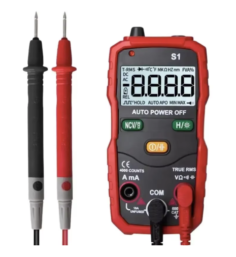 Multimetru Digital S1 profesional, cu ecran LCD, tester automat și inteligent pentru tensiune și curent
