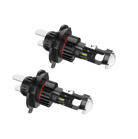 Set 2 becuri led cu lupa pro H4 LED K88 280w 12V 6500k