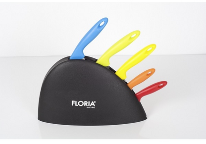 Set cutite 5 piese cu suport Floria