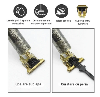 APARAT DE TUNS PROFESIONAL CU ACUMULATOR, PENTRU CONTUR, LAMA TIP T