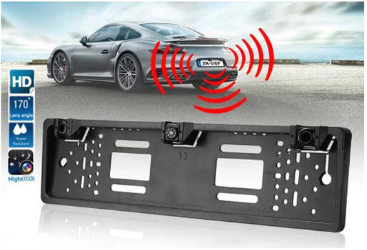 SUPORT AUTO NUMAR INMATRICULARE ASISTENTA PARCARE CU SENZORI SI CAMERA MERS INAPOI