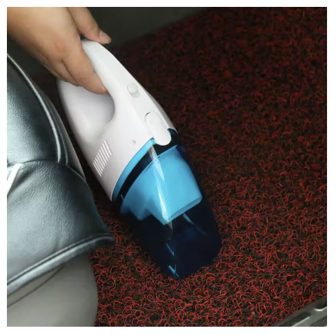 Aspirator Auto 12V cu incarcare la bricheta masinii, cap pentru spatii inguste