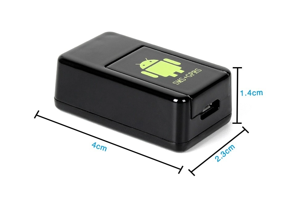 Mini GPS Tracker Techstar®, Localizare GPS, Microfon, MicroSD, SIM GPRS Si MMS, Negru