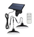 Lampa cu 2 becuri LED si panou solar detasabil, telecomanda, senzor de lumina