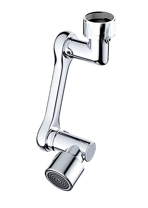 Extensie Robinet Rotativa 1080°, Moduri Multiple De Curgere A Apei, Argintiu