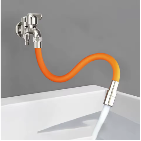 Set 2 x Prelungitor Flexibil Tip Furtun pentru Robinet 50 CM