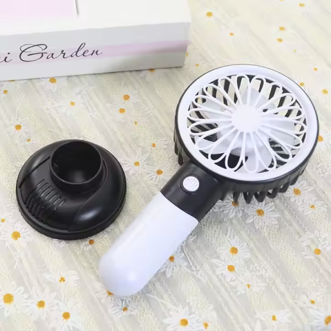 Mini ventilator de mână portabil, cu viteze reglabile, reîncărcabil