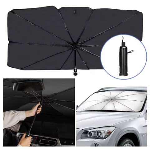 Parasolar pliabil pentru masina tip umbrela 140X60 cm