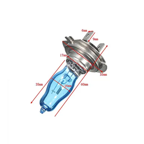 Set 2 becuri Pegasus H7 Xenon EFFECT halogen putere 100W temperatura 6000K