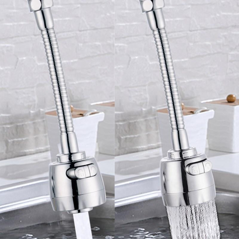 Extensie flexibilă pentru robinet, cu rotație 360° și filtru de apă